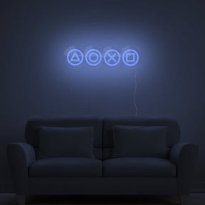 Gaming Shapes Neon Sign