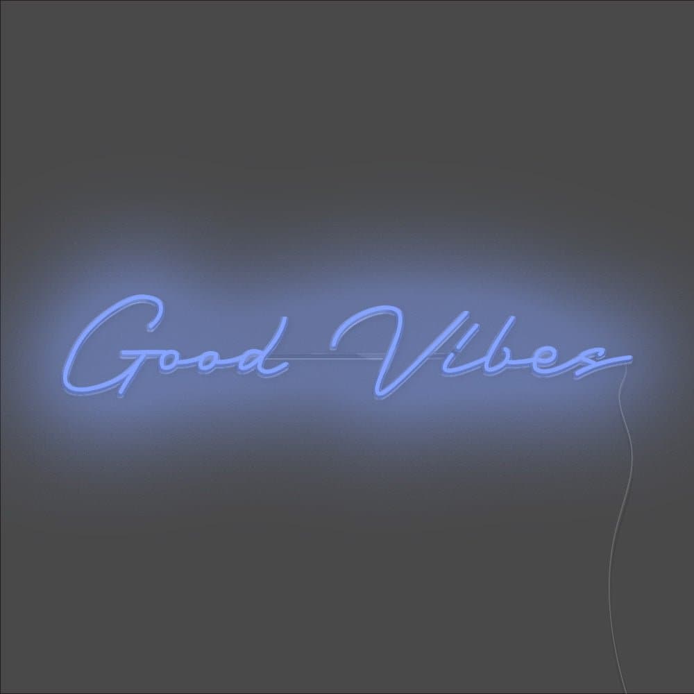 Good Vibes Neon Sign - Unrivaled Neon - Blue #color_blue