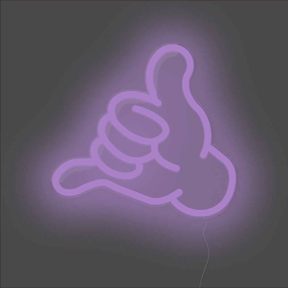 Hang Loose Neon Sign - Unrivaled Neon - Purple #color_purple