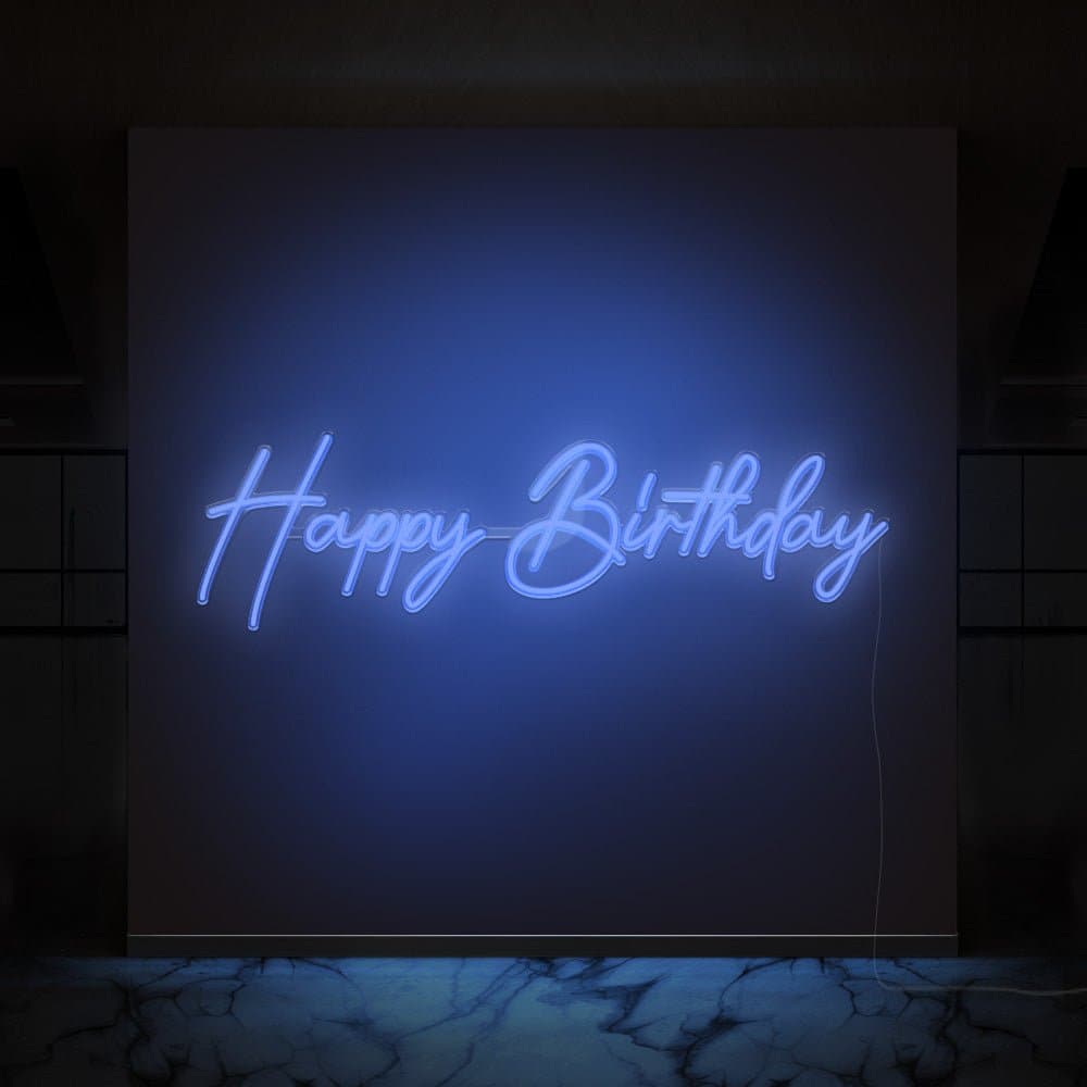 Happy Birthday Celebration Neon Sign
