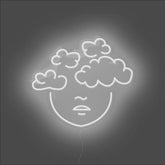 Head In The Clouds Neon Sign - Unrivaled Neon - White #color_white