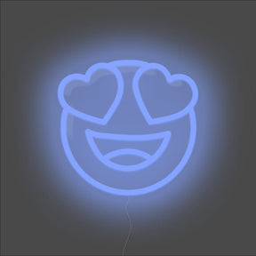 Heart Eyes Emoji Neon Sign