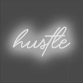 Hustle Neon Sign - Unrivaled Neon - White #color_white