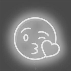 Kiss Emoji Neon Sign