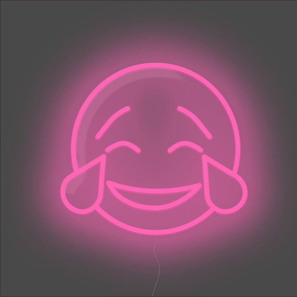 Laughing Tears Emoji Neon Sign