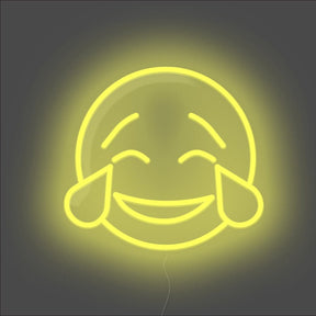 Laughing Tears Emoji Neon Sign