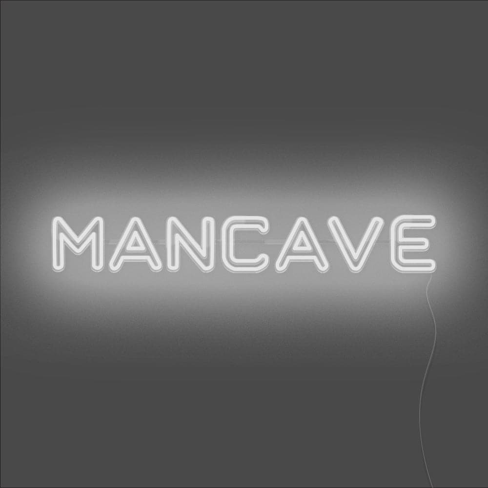 Mancave Neon Sign - Unrivaled Neon - White #color_white