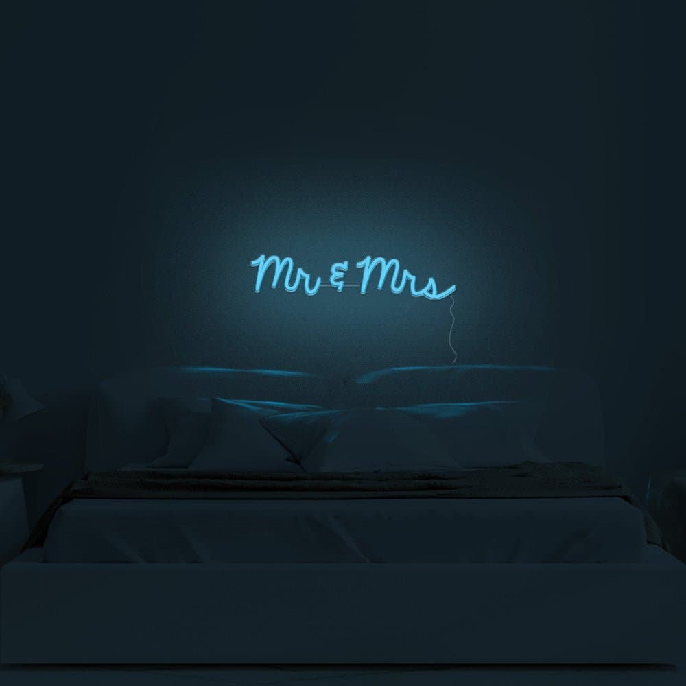 Mr & Mrs Neon Sign