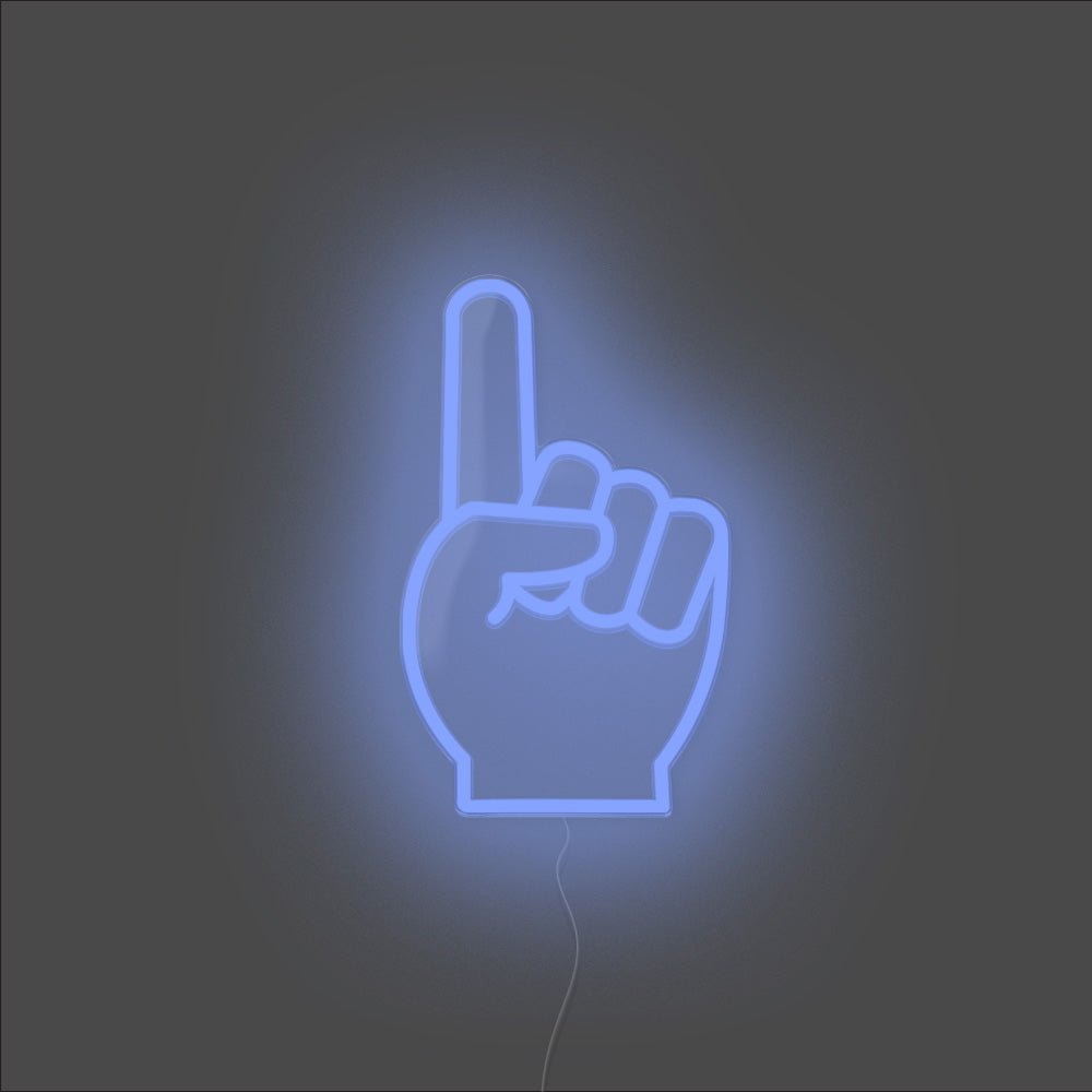 Number One Neon Sign - Unrivaled Neon - Blue #color_blue