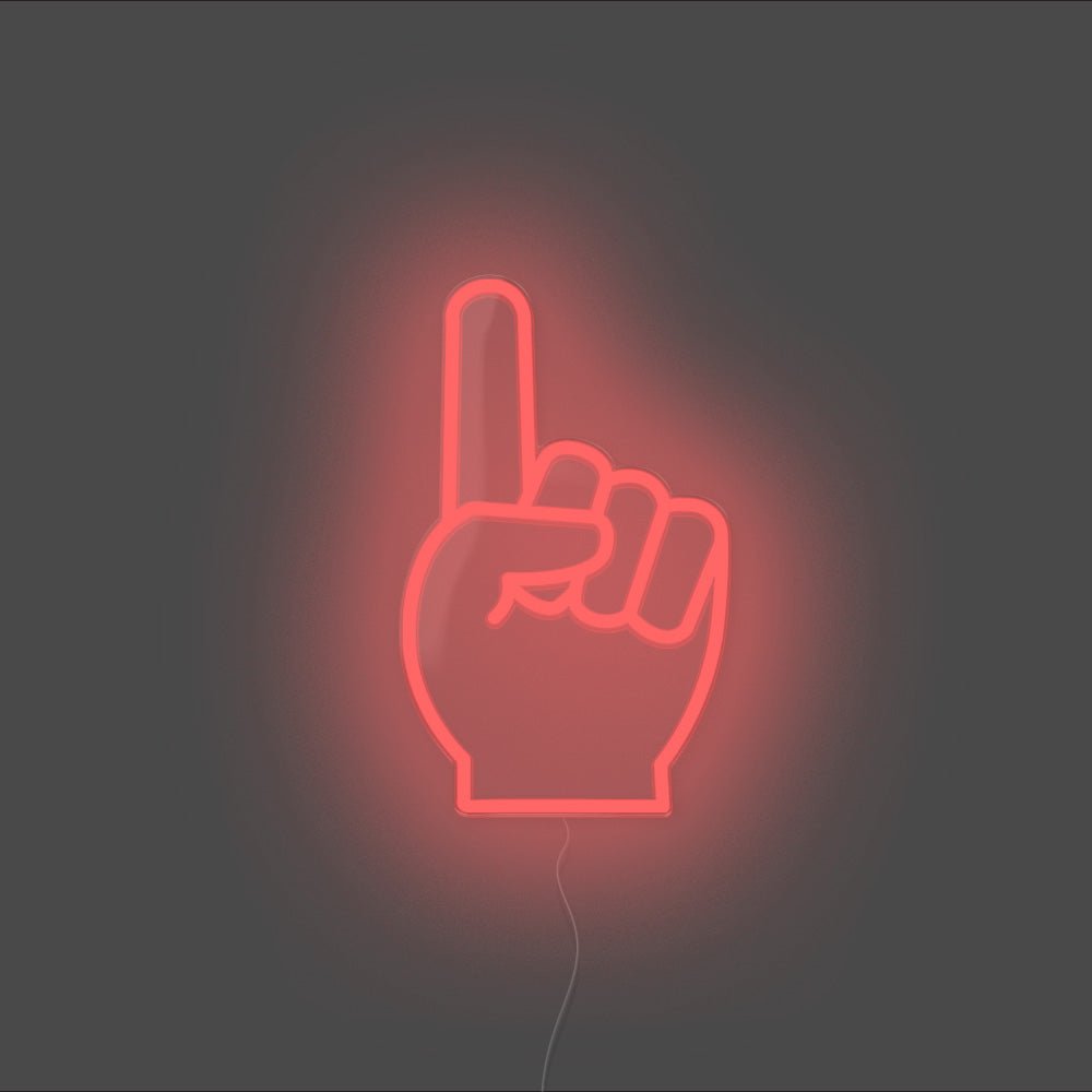 Number One Neon Sign - Unrivaled Neon - Red #color_red