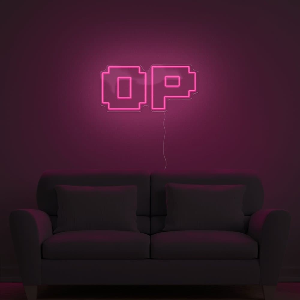OP Neon Sign