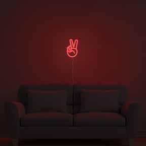 Peace Sign Neon Sign