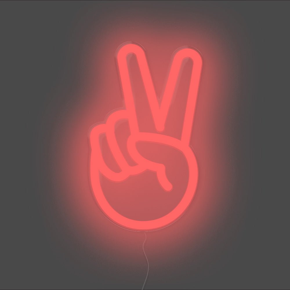 Peace Sign Neon Sign