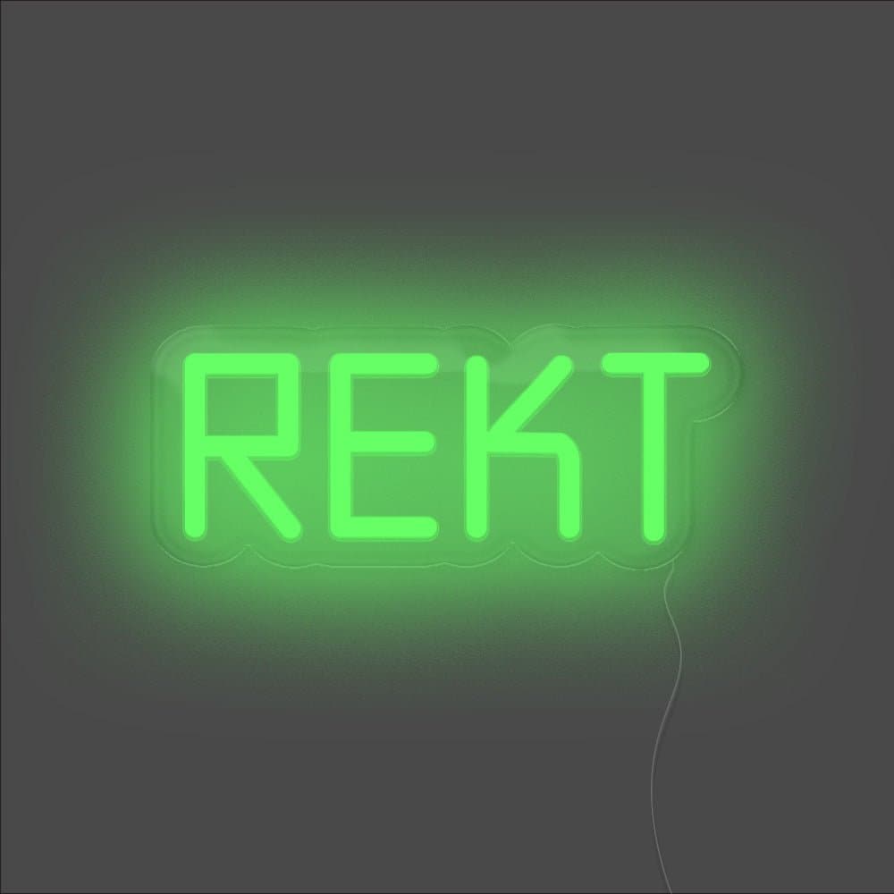 Rekt Neon Sign - Unrivaled Neon - Green #color_green