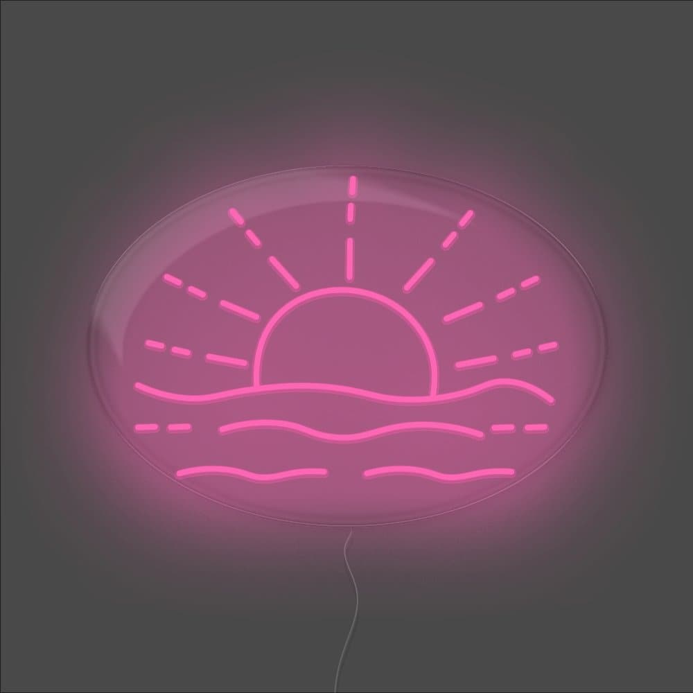Sunrise Neon Sign - Unrivaled Neon - Pink #color_pink