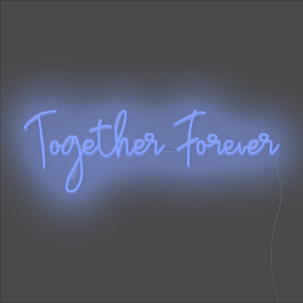 Together Forever Neon Sign - Unrivaled Neon - Blue #color_blue