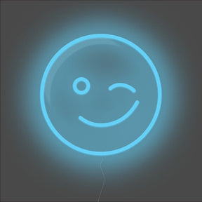 Wink Emoji Neon Sign