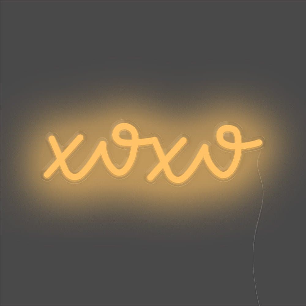 xoxo Neon Sign - Unrivaled Neon - Orange #color_orange