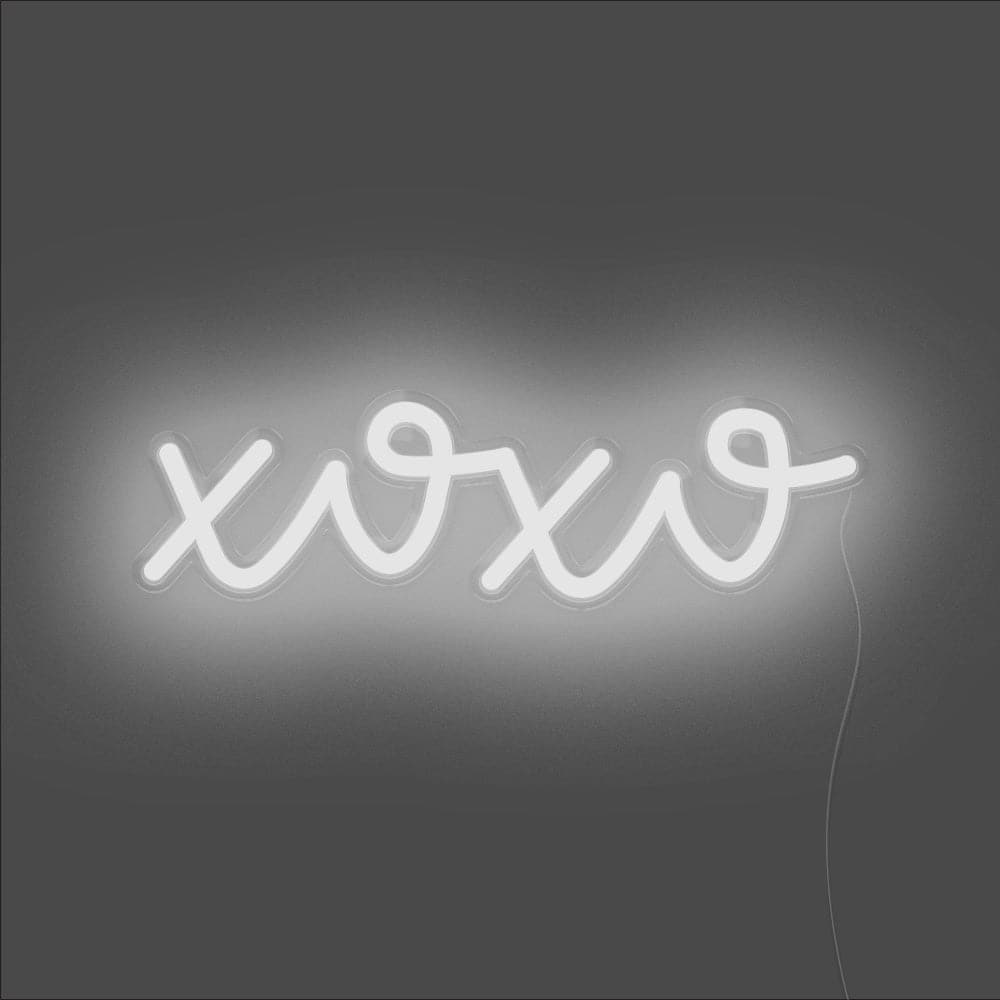 xoxo Neon Sign - Unrivaled Neon - White #color_white