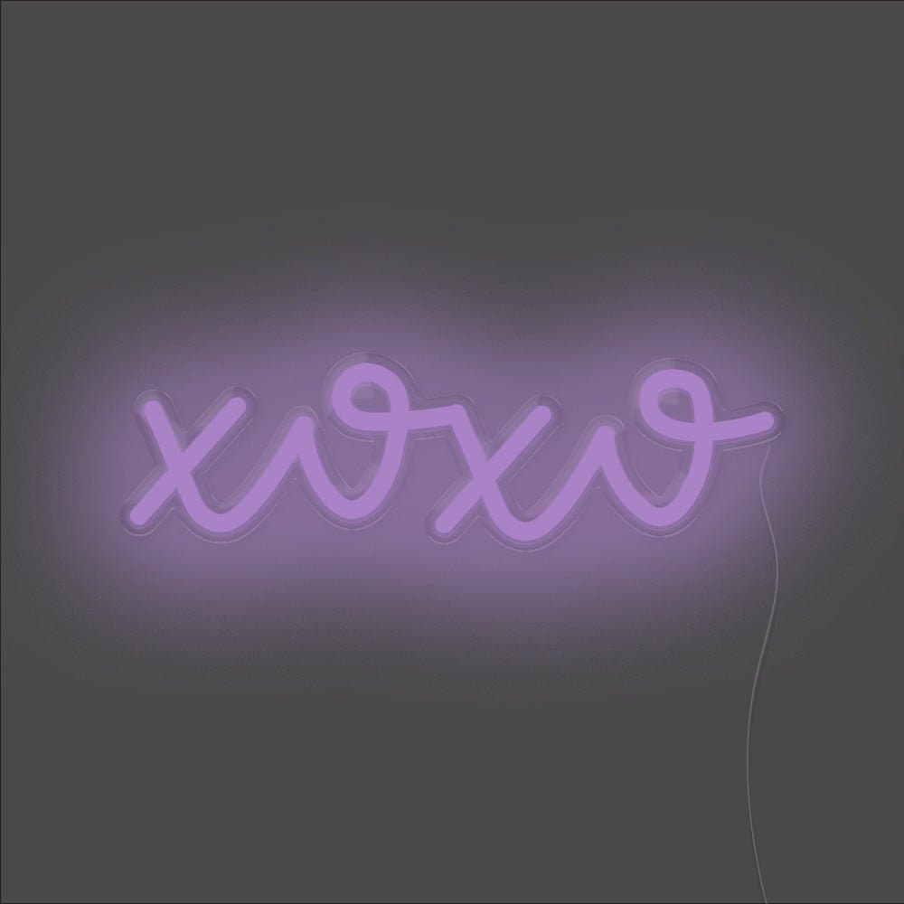 xoxo Neon Sign - Unrivaled Neon - Purple #color_purple
